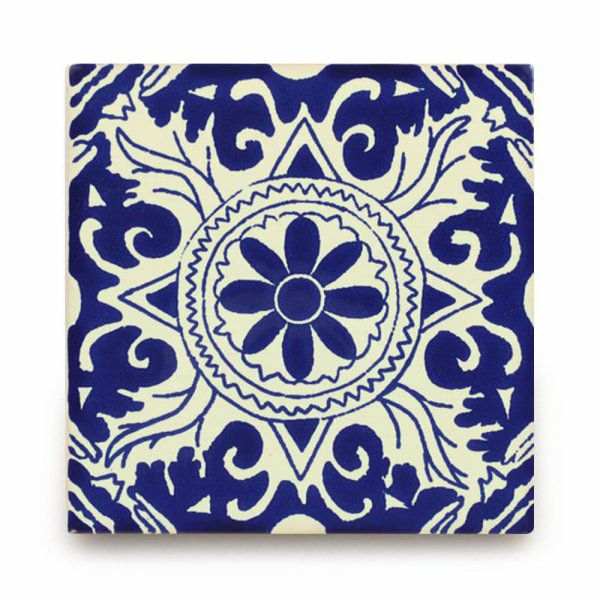 メキシコタイル（M489-4）110角イレギュラー（柄）