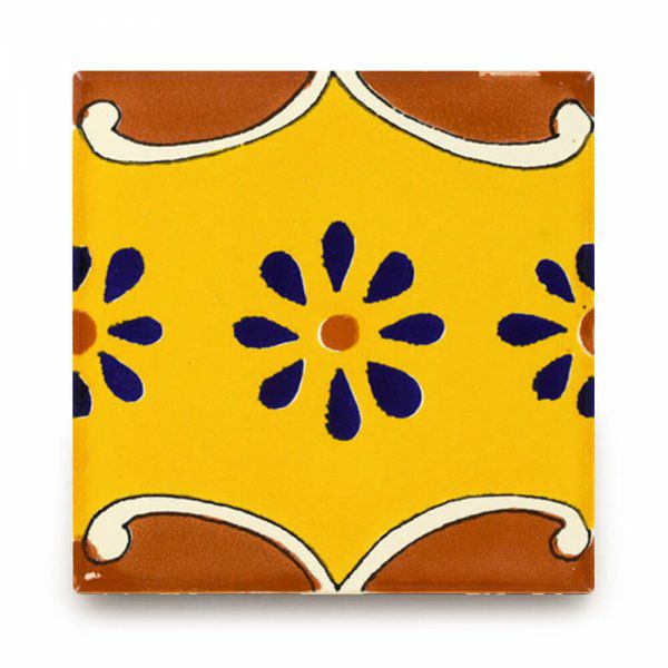 メキシコタイル（M604-4）110角イレギュラー（柄）