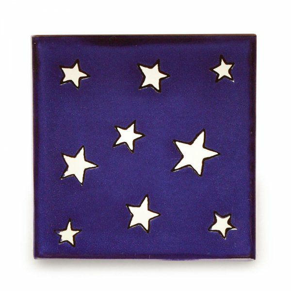 メキシコタイル（M741-4・星）110角イレギュラー（柄）