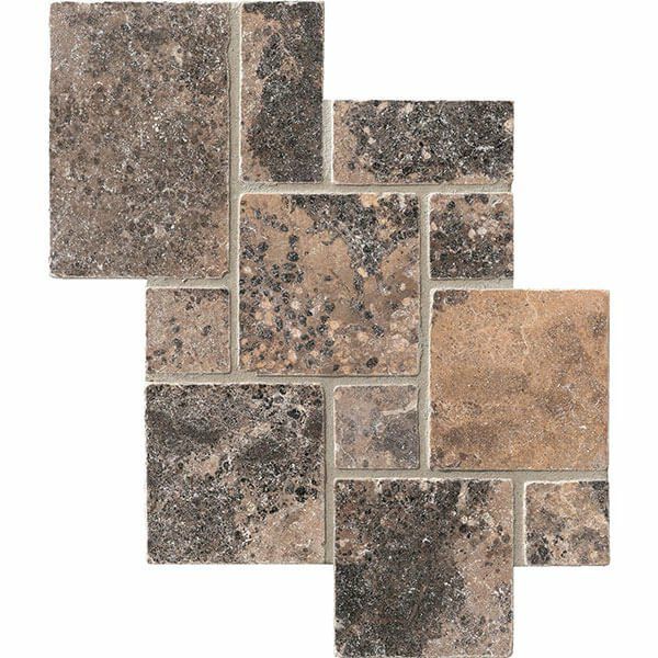 モジュラーストーンズ（CLF-O8400）148.5×98角～47.5角平4形状ミックス[裏ネット貼り]