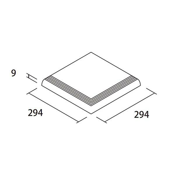 レジェロ（PM-300/KC/S-10～PM-300/KC/S-16）[外床]300角コーナー