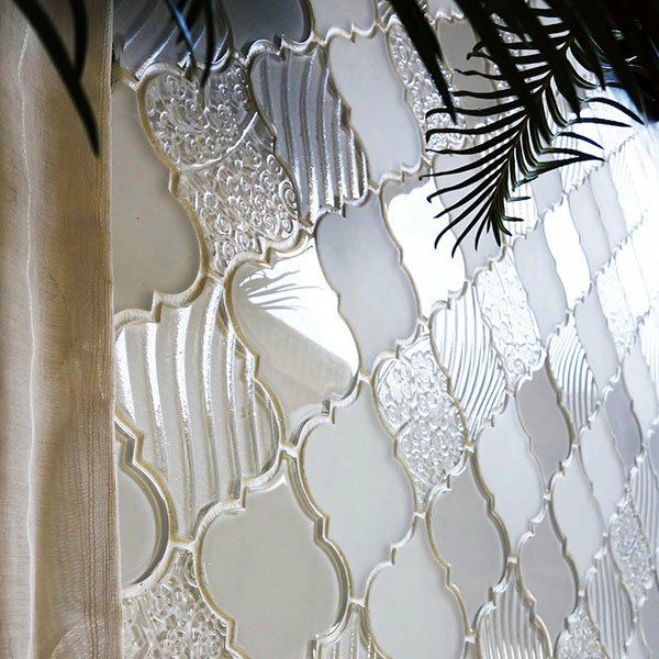 ランタナ（Lantana-4 Face Mix/Pure white）158×135異形・裏ネット張り（シート）＜受注加工＞