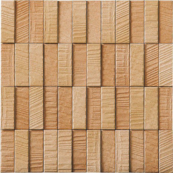 ラフソーン（ECP-275NET/RGS3・ライトブラウン）25×75角ネット張り｜エコカラットプラス