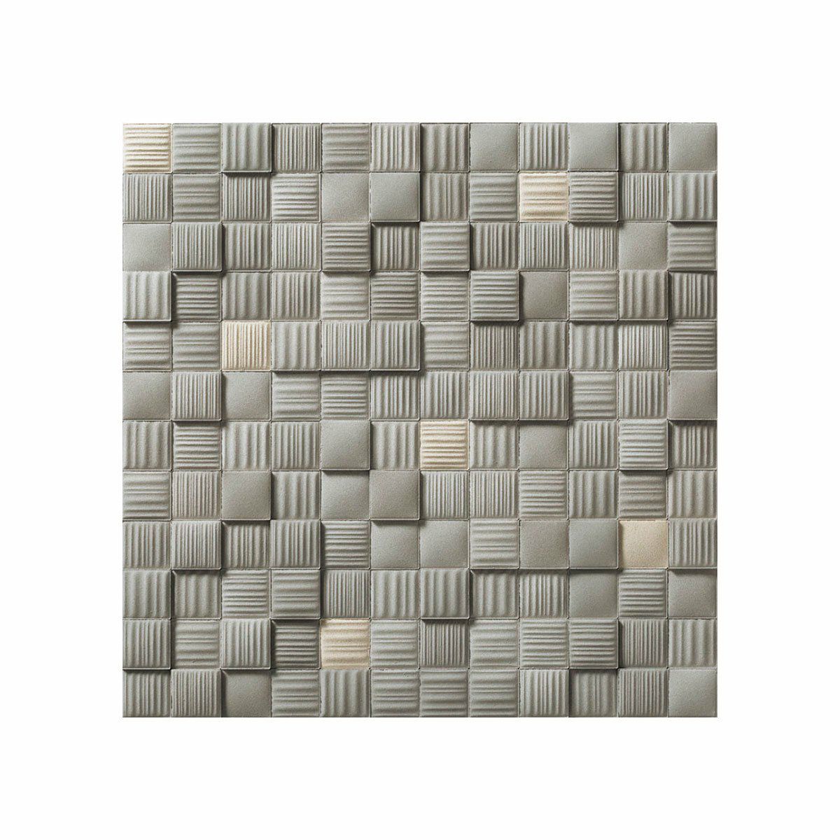 ラグジュアリーモザイク II（ECP-25NET/LUX11・グレー）25角ネット張り｜エコカラットプラス