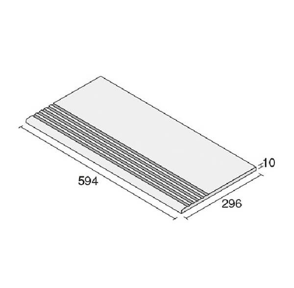 バサライク（PAN-U6660K～PAN-U6690K）600×300角階段岩面＜注文生産品＞