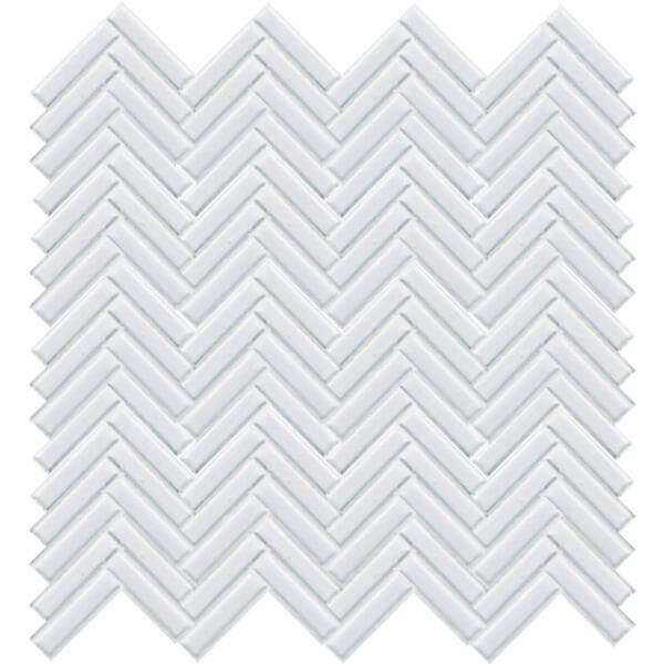 ビッツボーダー陶彩（TS-00・白艶）ボーダー平紙張り（ヘリンボーン張り）