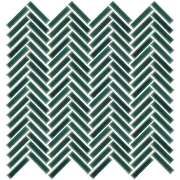 ビッツボーダー陶彩（TS-04・織部）ボーダー平紙張り（ヘリンボーン張り）