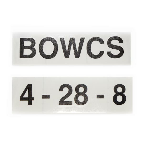 屋外用カッティングシート製作（ローマ字・数字）