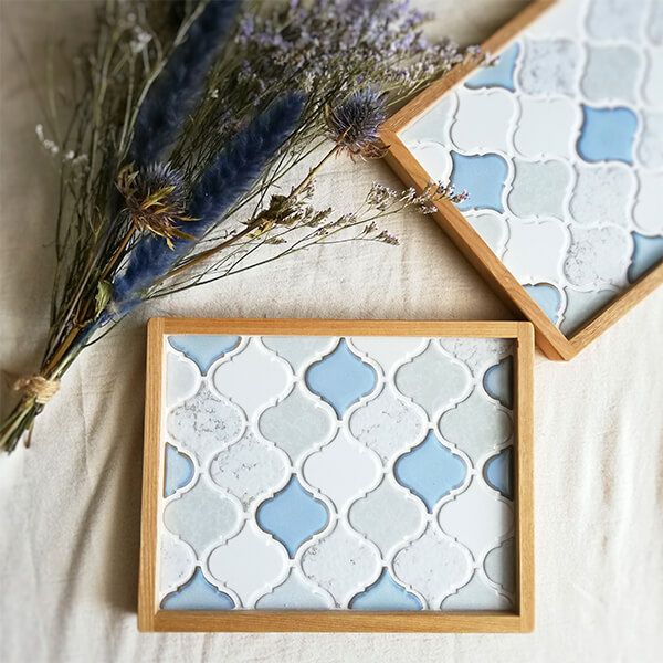 ハンドメイド♦️ コラベルタイルのマルチトレー♦️マルチカラー ハンドメイド♦️ コラベルタイルのマルチトレー♦️マルチカラー