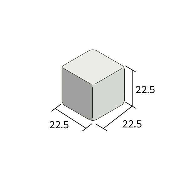 アートモザイク施釉22.5角（ATS225-BX-A-11～ATS225-BX-E-9）90゜BOX