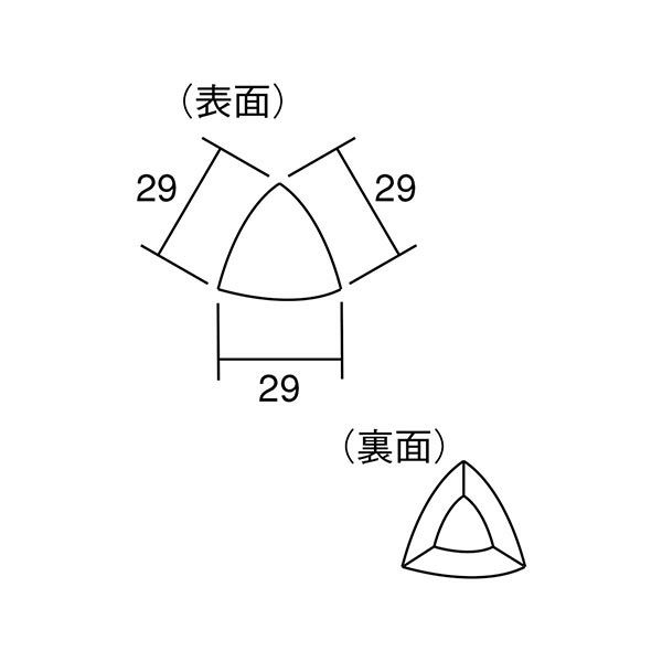 アートモザイク施釉22.5角（ATS225-TS-A-11～ATS225-TS-E-9）三角