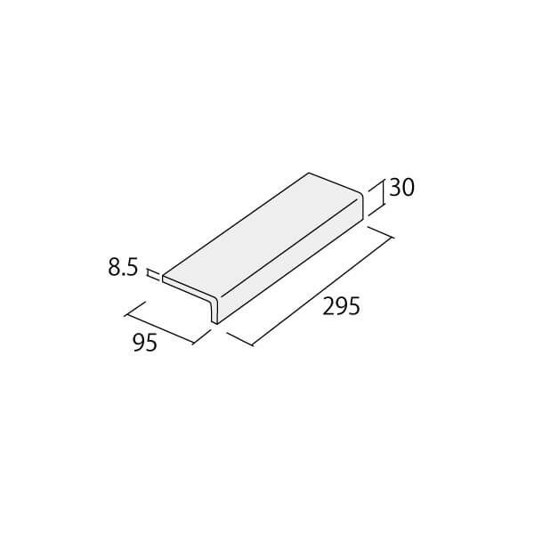 アーレイ（AL313-D61～AL313-D65）300×100タレ付き階段（グリップ:接着）