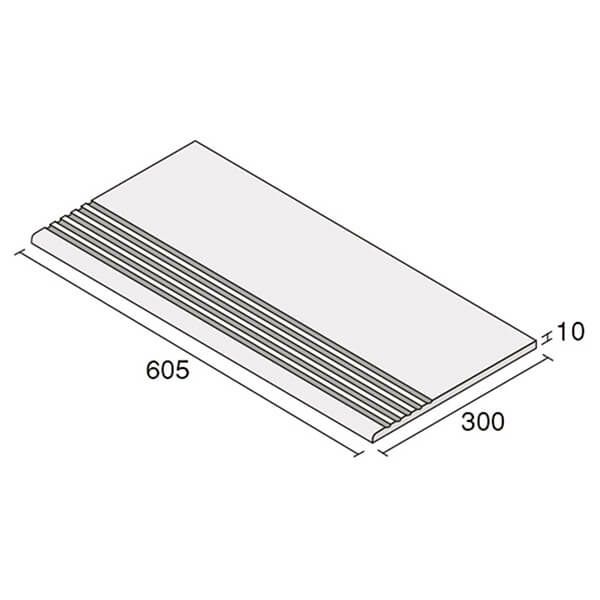 コンテクスト（AST-U7110GK～AST-U7140GK）605×300角階段粗目