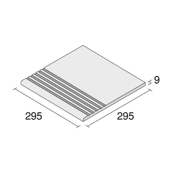 アルファヒルズ（ALF-R3510K～ALF-R3550K）300角階段岩面＜注文生産＞