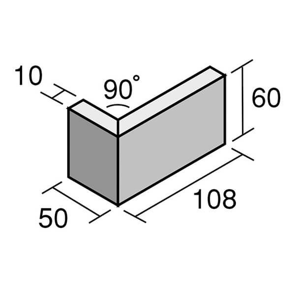 ひだS（HST-MK-140～HST-MK-414）90°小口曲り（接着）