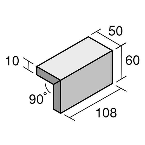 ひだS（HST-GK-140～HST-GK-414）90°小口マグサ（接着）