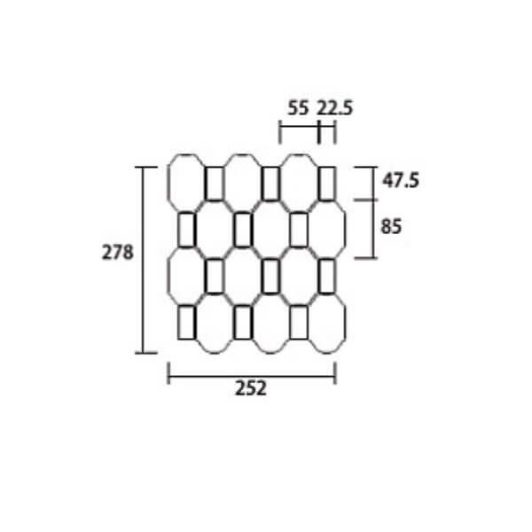 85×55・25二丁平（表）紙張り［2×6粒/2種］