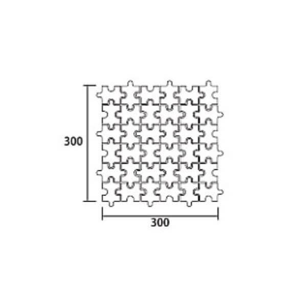 パズル（PI-005）異形モザイク平（表）紙張り［6×6粒］