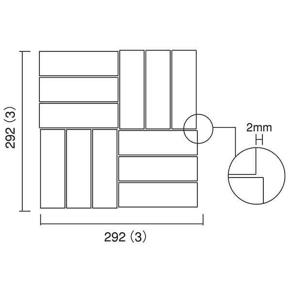 145×45角特殊面状 [紙貼り] (ボックス貼り)