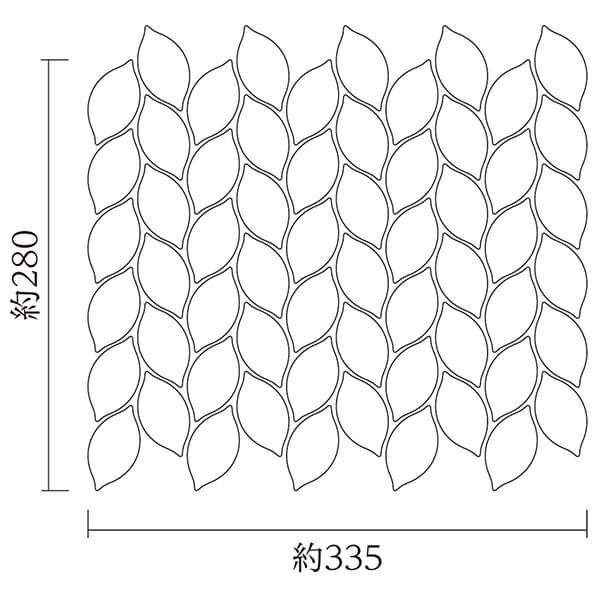 62×33葉形 [裏ネット貼り]