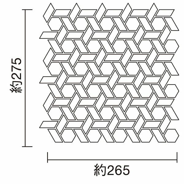 32×28六角形・31×14平行四辺形 [ミックスパターン] [裏ネット貼り]