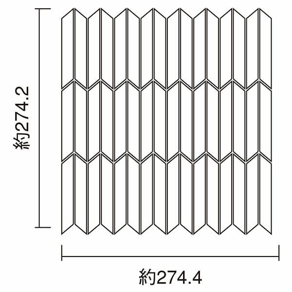 14.55×88平行四辺形（スダレ貼り）