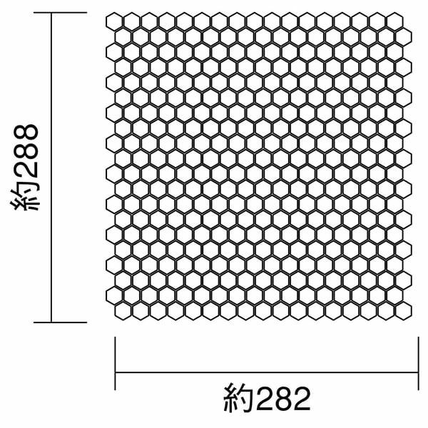 18×15六角形 [裏ネット貼り]