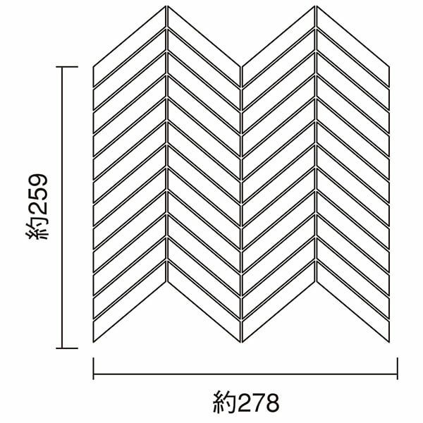 14.55×88平行四辺形（ヤハズ貼り）