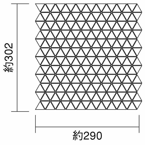 25×22三角形 [裏ネット貼り]