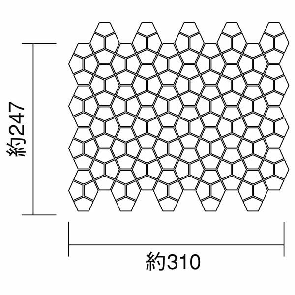 28×20五角形 [裏ネット貼り]