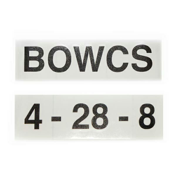 屋外用カッティングシート製作（ローマ字・数字）