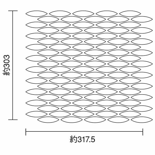 61×17葉形 [紙貼り]