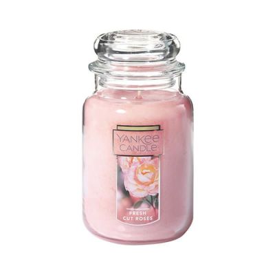 YANKEE CANDLE ジャーL アロマキャンドル（フレッシュカットローズ