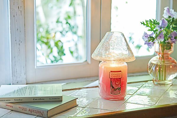 YANKEE CANDLE ジャーL アロマキャンドル（フレッシュカットローズ）, YK006-05-03