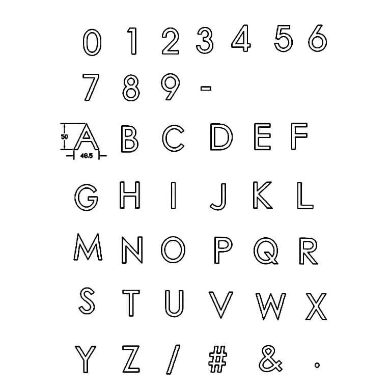 必要な文字を右のプルダウンから選択してください