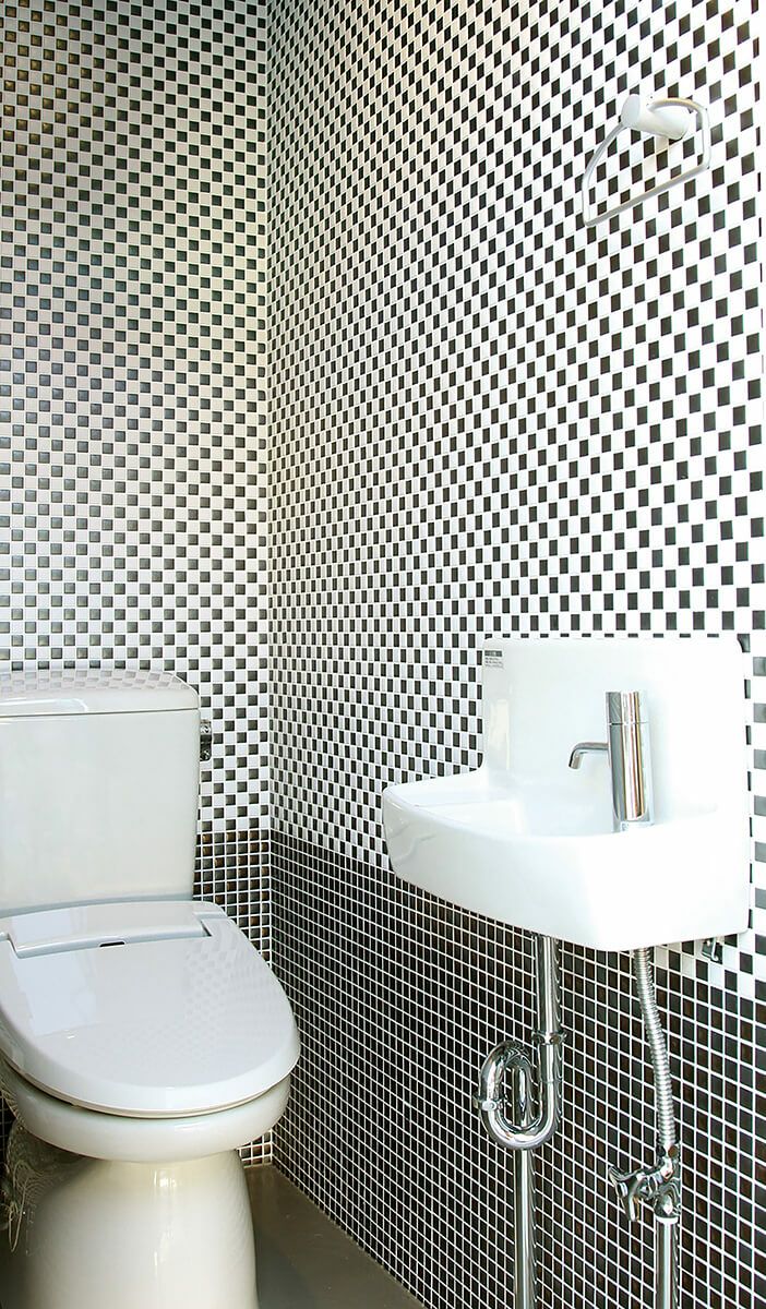 N-400 白黒ブライト市松