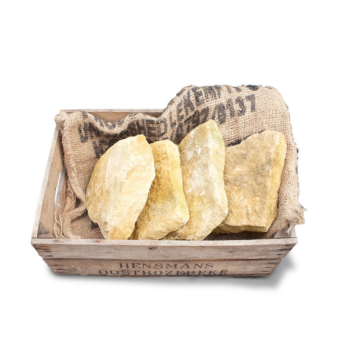 約25kg目安（麻袋と木箱は付属しません）