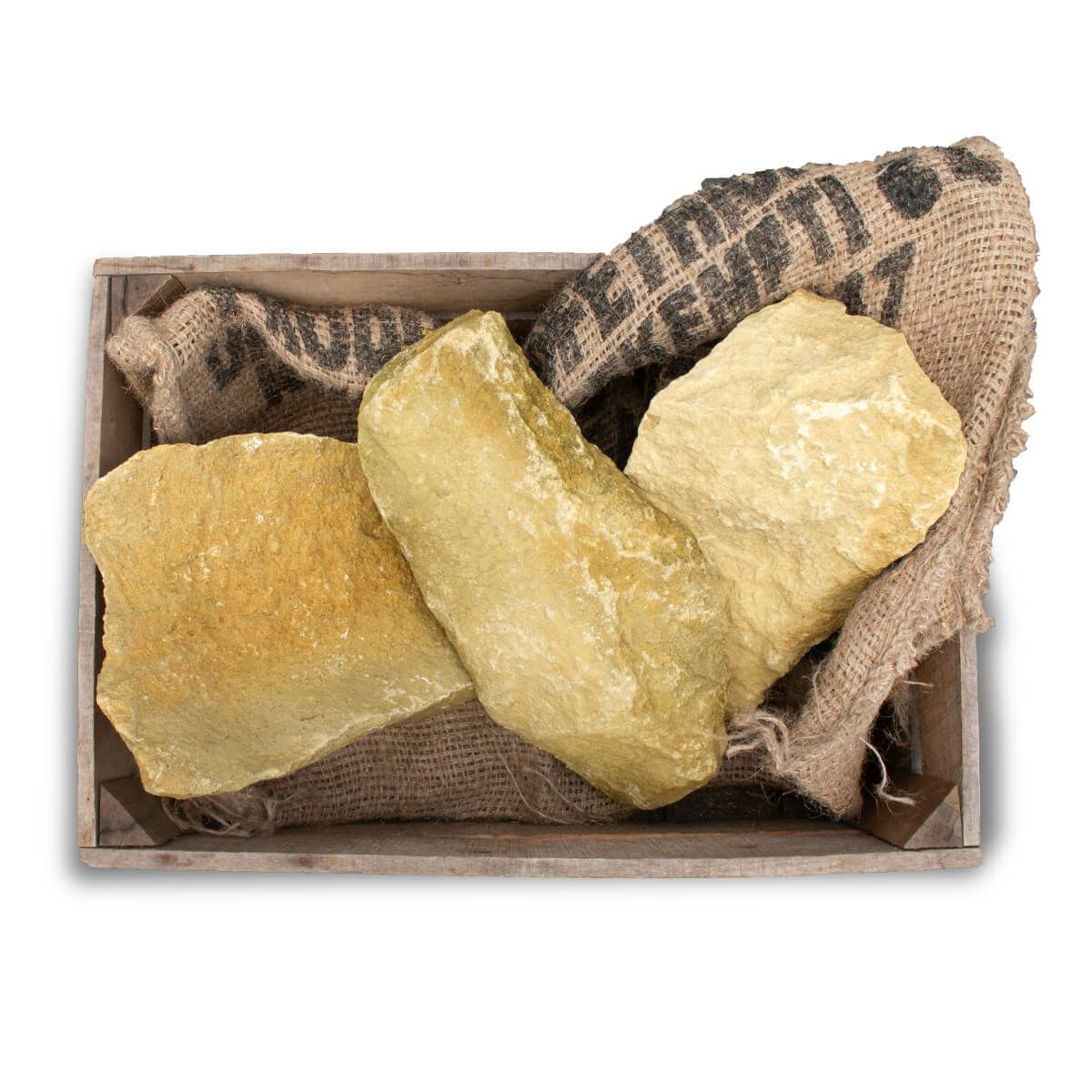 約25kg目安（麻袋と木箱は付属しません）