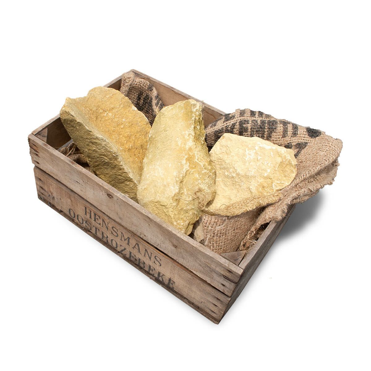 約25kg目安（麻袋と木箱は付属しません）